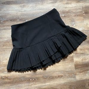 Vintage Y2K Black Pleated Mini Skirt